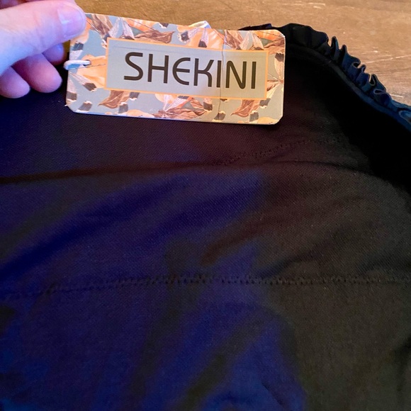 🏖️SHEKINI Ruched/Smocked High Waisted Swim Bottom🏖️ NWT - Picture 6 of 14